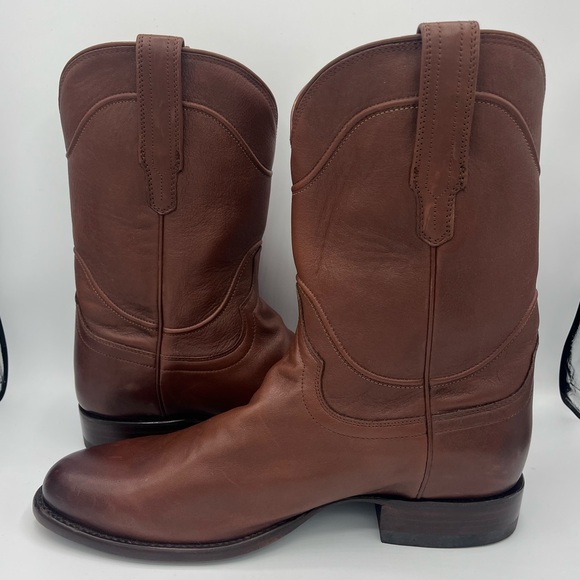 Men’s Leather Tecovas Brown Boots Size 11.5 - Picture 4 of 10